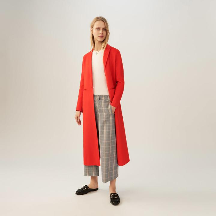 Maje Long Double-faced Coat