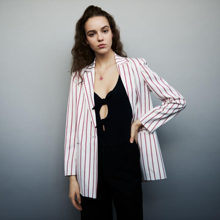 Maje Striped Suit Jacket