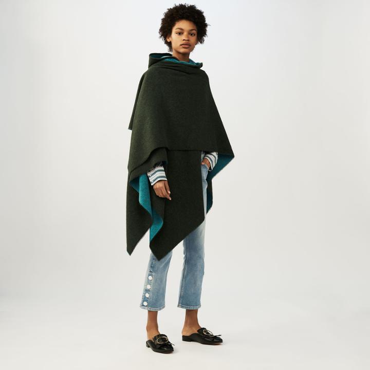 Maje Reversible Hooded Poncho