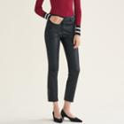 Maje Leather Trousers With Zip Details