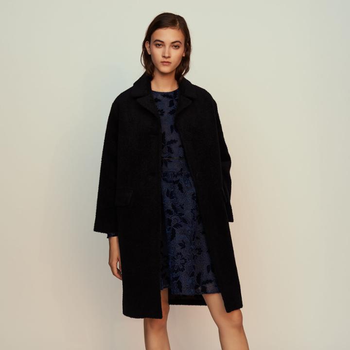 Maje Long Alpaca Coat