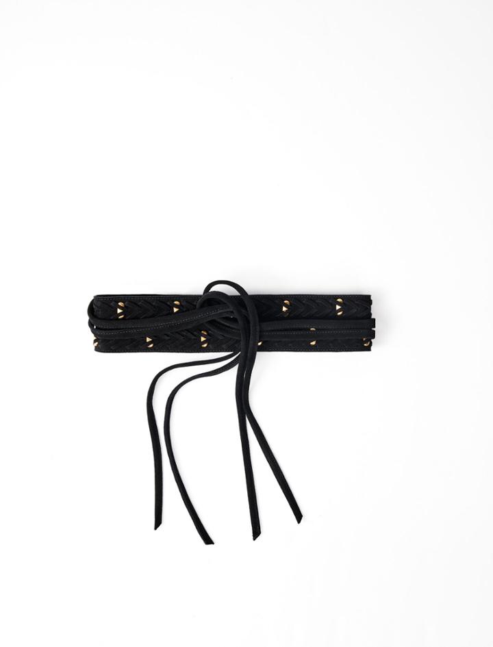 Maje Horsebit-style Tie Belt