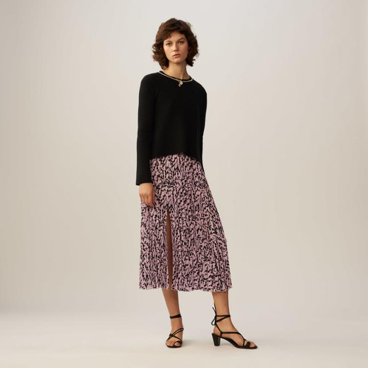 Maje Fine-knit Cotton Blend Sweater