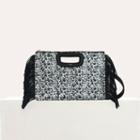 Maje M Duo Clutch In Sequined Leather