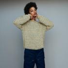 Maje Oversize Sweater In Novelty Knit