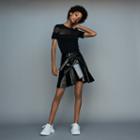 Maje Stretch Knit Top With Tulle