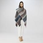 Maje Multicolored Houndstooth Poncho