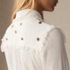 Maje Shirt With Embroidered Bees