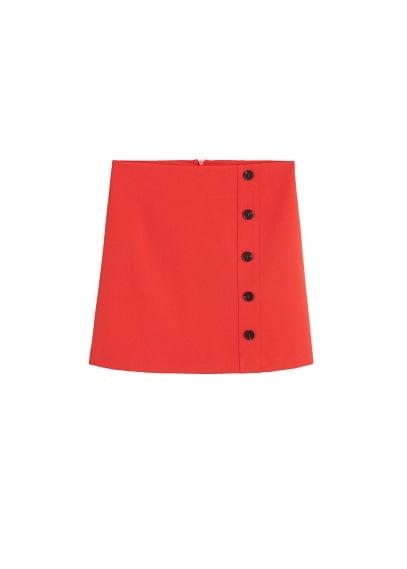 Mango Mango Button Detail Miniskirt