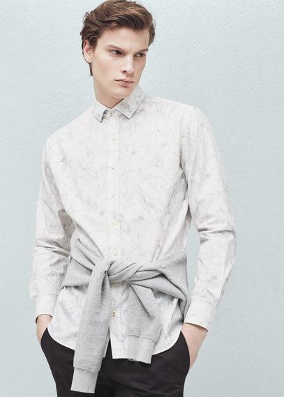 Mango Man Mango Man Slim-fit Printed Shirt