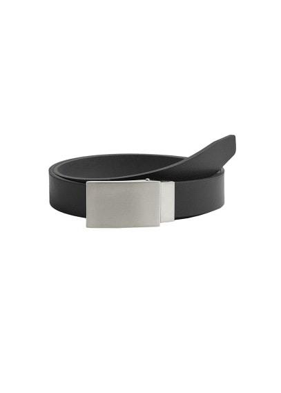 Mango Man Mango Man  Saffiano Leather Tailored Belt