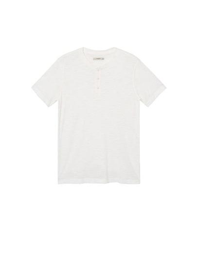 Mango Man Mango Man Flecked Henley T-shirt