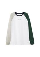 Mango Man Mango Man Contrast Sleeve T-shirt