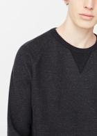 Mango Man Mango Man Textured Cotton-blend Sweatshirt