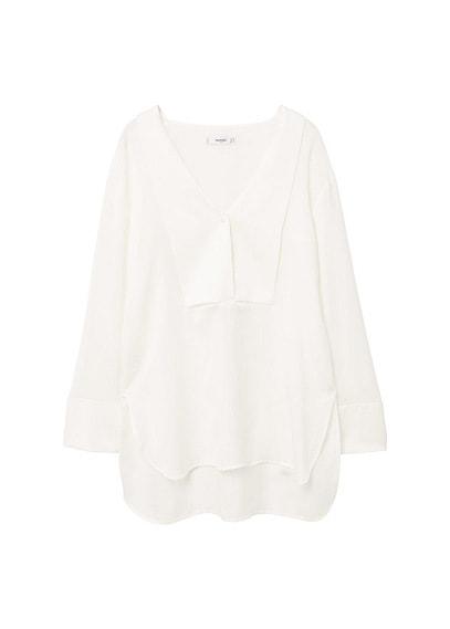 Mango Mango Flowy Panel Blouse