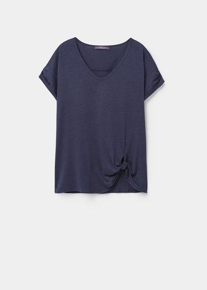 Violeta By Mango Violeta By Mango Knot Cotton T Shirt