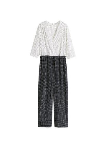 Violeta By Mango Violeta By Mango Polka-dot Long Jumpsuit