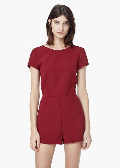 Mango Mango Cut-out Back Jumpsuit