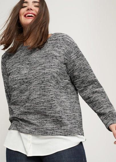 Violeta By Mango Violeta By Mango Shirt Hem Sweatshirt