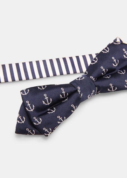 Mango Man Mango Man Anchor Print Bow Tie