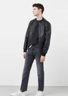 Mango Man Mango Man Straight-fit Grey Brett Jeans