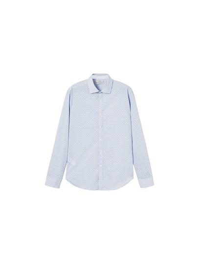 Mango Man Mango Man Slim-fit Printed Stripes Shirt