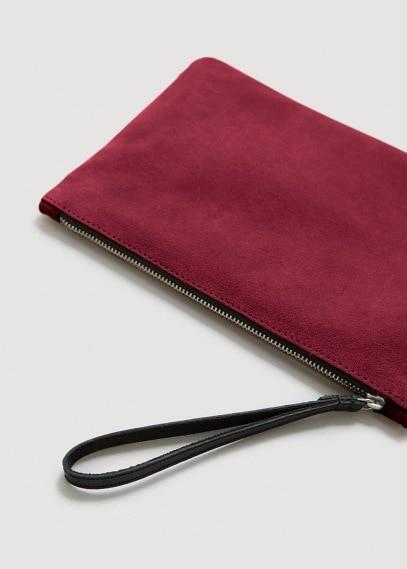 Mango Mango Zipped Leather Cosmetic Bag