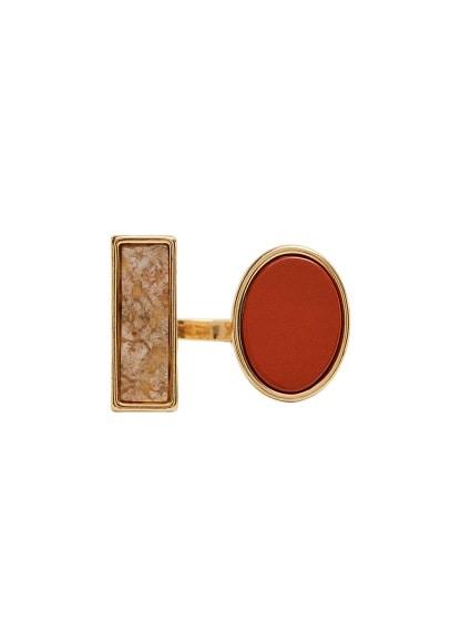 Mango Mango Stone Geometric Ring