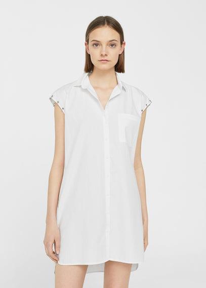 Mango Mango Piercings Cotton Dress