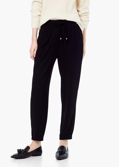 Mango Mango Drawstring Baggy Trousers