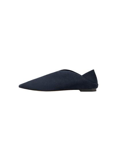 Violeta By Mango Violeta By Mango Leather Flat Shoes