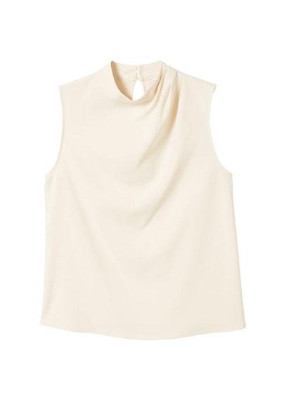 Mango Mango Pleat Detailed Top