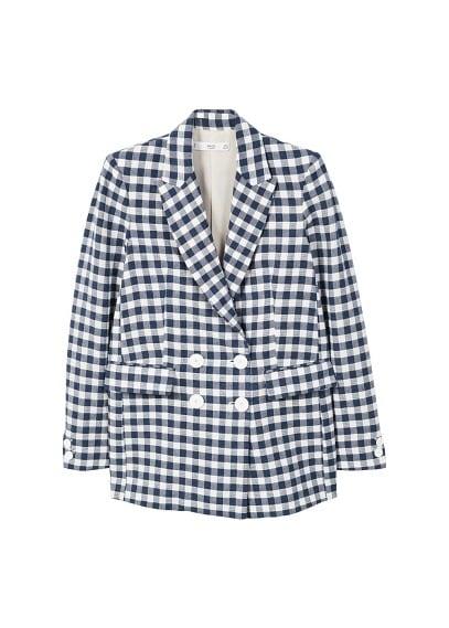 Mango Mango Gingham Blazer