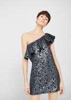 Mango Mango Asymmetrical Ruffle Dress