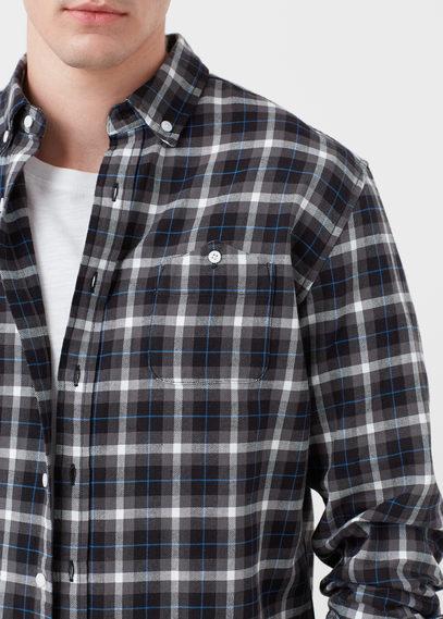 Mango Man Mango Man Regular-fit Check Flannel Shirt