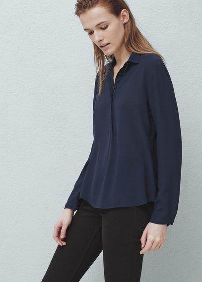 Mango Mango Buttoned Flowy Shirt