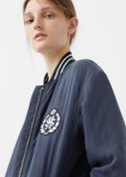 Mango Mango Cotton Bomber Jacket