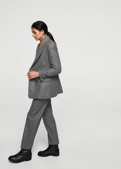 Mango Mango Flecked Wool-blend Blazer