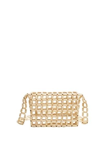 Mango Mango Beaded Wood Bag