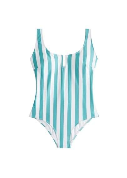 Violeta By Mango Violeta By Mango Stripes Print Swimsuit