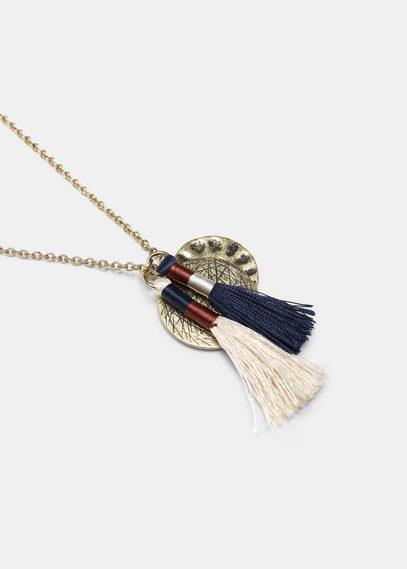 Violeta By Mango Violeta By Mango Tassel Pendant Necklace