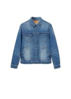 Mango Man Mango Man Faded Medium Wash Denim Jacket