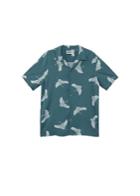 Mango Man Mango Man Regular-fit Birds Print Shirt