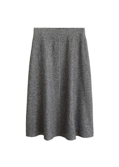 Mango Mango Flecked Knit Skirt