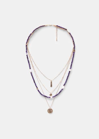 Violeta By Mango Violeta By Mango Multiple Chain Necklace