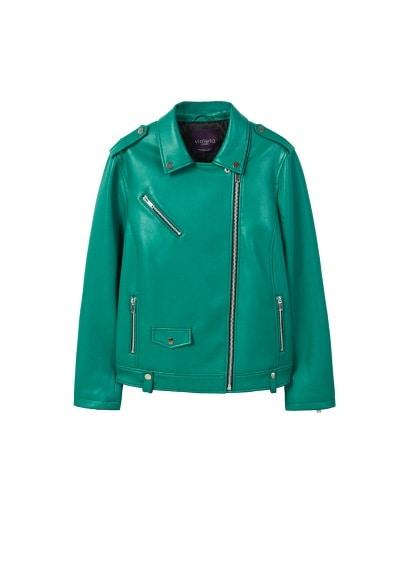Violeta By Mango Violeta By Mango Faux Leather Jacket