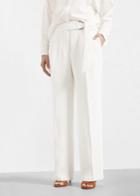 Violeta By Mango Violeta By Mango Belt Straight-fit Trousers