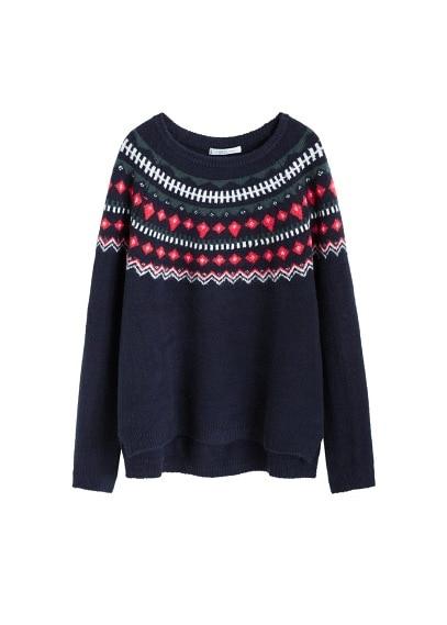 Violeta By Mango Violeta By Mango Jacquard Sweater