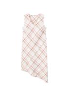 Mango Mango Frayed Edges Linen Dress