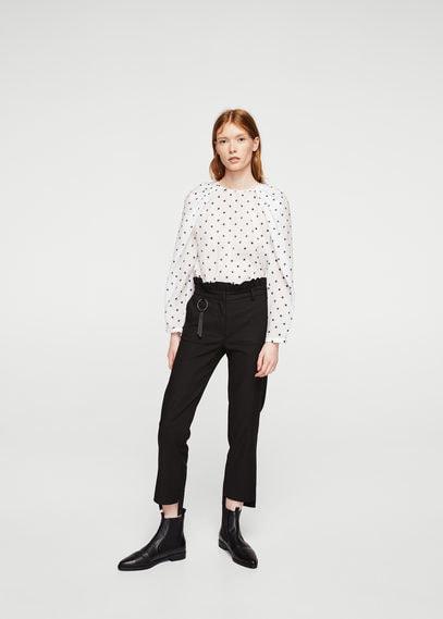 Mango Mango Puffed-shoulder Blouse
